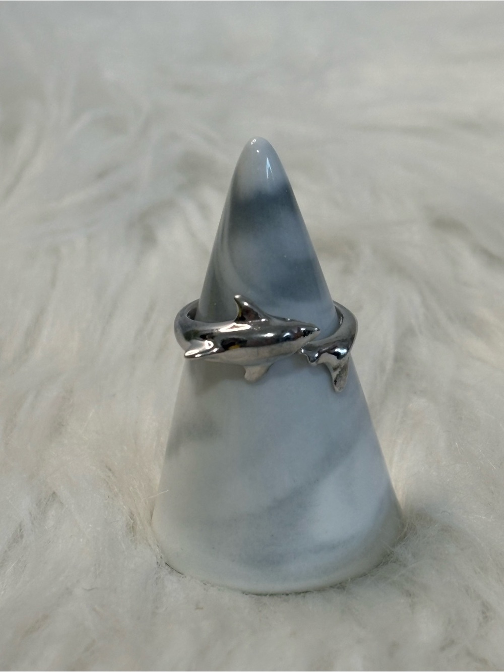 Sterling 925 Silver Dolphin Wrap Ring